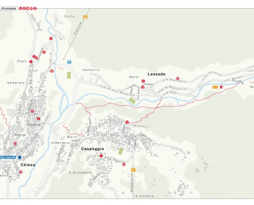 Mappa Chiesa in Valmalenco