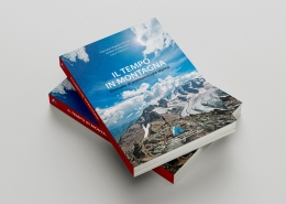 Progetto grafico e impaginazione del libro Il tempo in montagna realizzato da Mottarella Studio Grafico