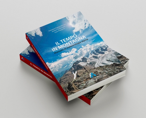 Progetto grafico e impaginazione del libro Il tempo in montagna realizzato da Mottarella Studio Grafico