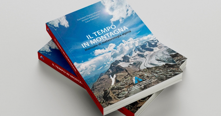 Progetto grafico e impaginazione del libro Il tempo in montagna realizzato da Mottarella Studio Grafico