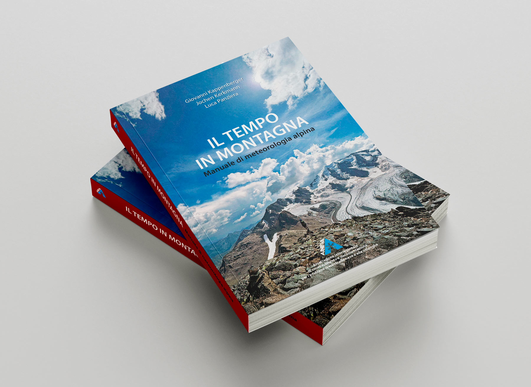 Copertina Libro Il tempo in montagna Progetto grafico e impaginazione del libro Il tempo in montagna realizzato da Mottarella Studio Grafico